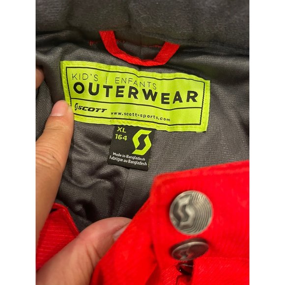 Scott Outerwear Snow Pants Ski Snowboard Adjustable Waist Kid’s X-Large Red - Picture 6 of 7